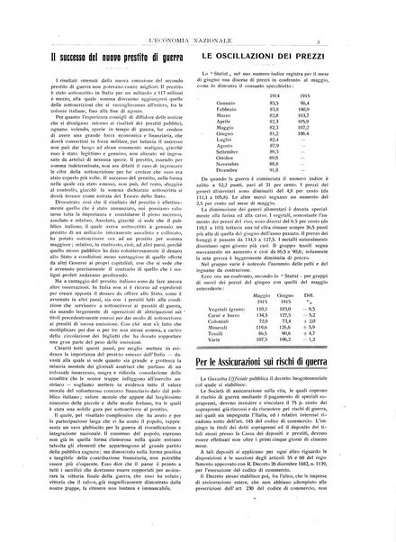 L'economia nazionale rassegna ebdomadaria di politica, commercio, industria, finanza, marina, e assicurazione