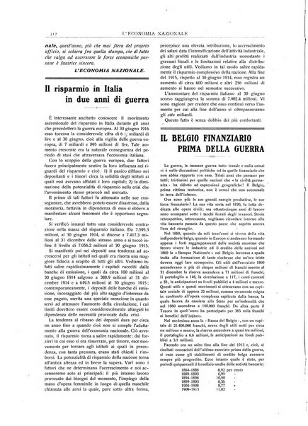 L'economia nazionale rassegna ebdomadaria di politica, commercio, industria, finanza, marina, e assicurazione