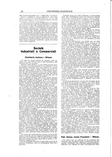 L'economia nazionale rassegna ebdomadaria di politica, commercio, industria, finanza, marina, e assicurazione