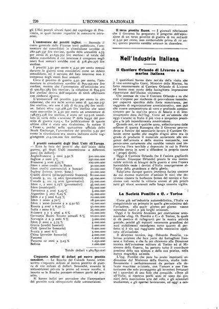 L'economia nazionale rassegna ebdomadaria di politica, commercio, industria, finanza, marina, e assicurazione