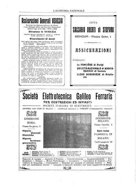 L'economia nazionale rassegna ebdomadaria di politica, commercio, industria, finanza, marina, e assicurazione