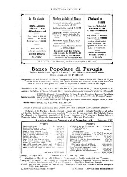 L'economia nazionale rassegna ebdomadaria di politica, commercio, industria, finanza, marina, e assicurazione