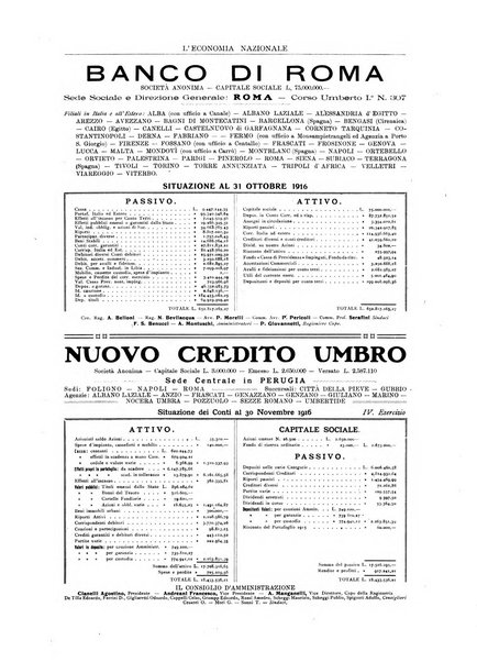 L'economia nazionale rassegna ebdomadaria di politica, commercio, industria, finanza, marina, e assicurazione