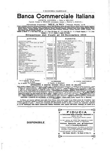 L'economia nazionale rassegna ebdomadaria di politica, commercio, industria, finanza, marina, e assicurazione