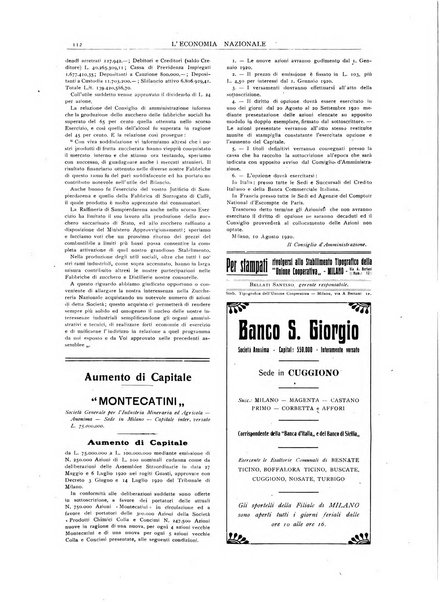 L'economia nazionale rassegna ebdomadaria di politica, commercio, industria, finanza, marina, e assicurazione