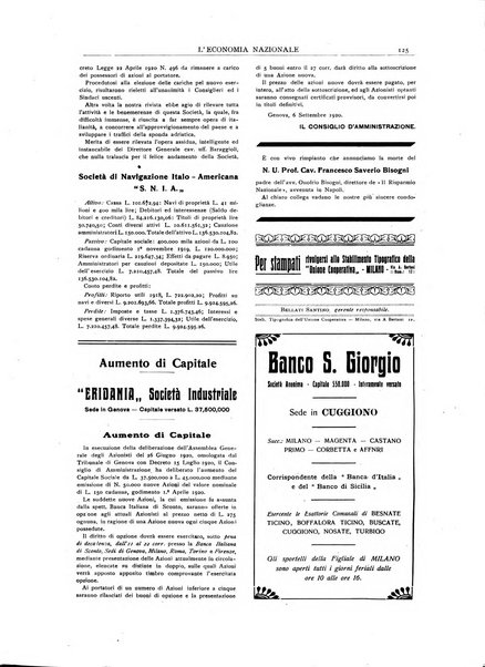 L'economia nazionale rassegna ebdomadaria di politica, commercio, industria, finanza, marina, e assicurazione