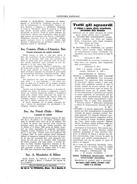 L'economia nazionale rassegna ebdomadaria di politica, commercio, industria, finanza, marina, e assicurazione