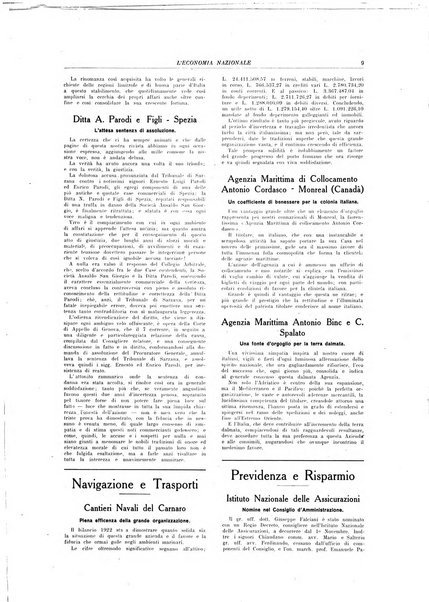 L'economia nazionale rassegna ebdomadaria di politica, commercio, industria, finanza, marina, e assicurazione