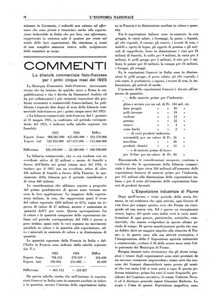 L'economia nazionale rassegna ebdomadaria di politica, commercio, industria, finanza, marina, e assicurazione