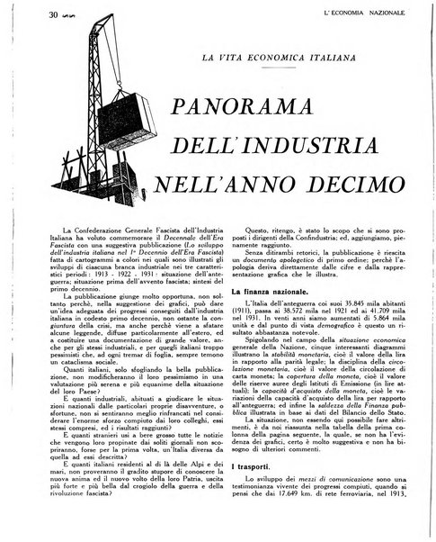 L'economia nazionale rassegna ebdomadaria di politica, commercio, industria, finanza, marina, e assicurazione