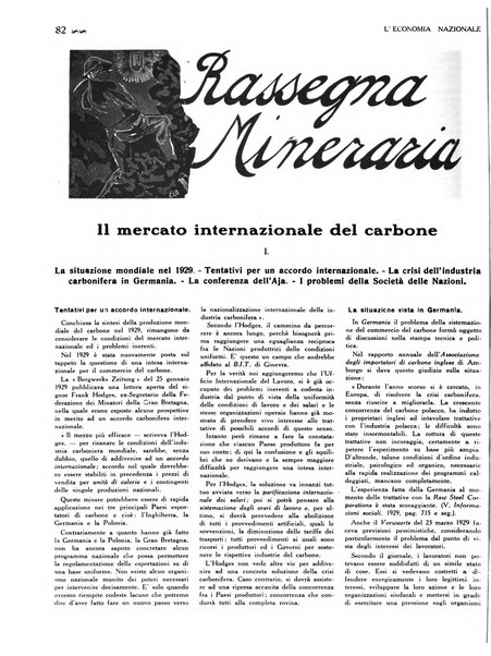 L'economia nazionale rassegna ebdomadaria di politica, commercio, industria, finanza, marina, e assicurazione