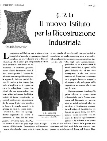 L'economia nazionale rassegna ebdomadaria di politica, commercio, industria, finanza, marina, e assicurazione