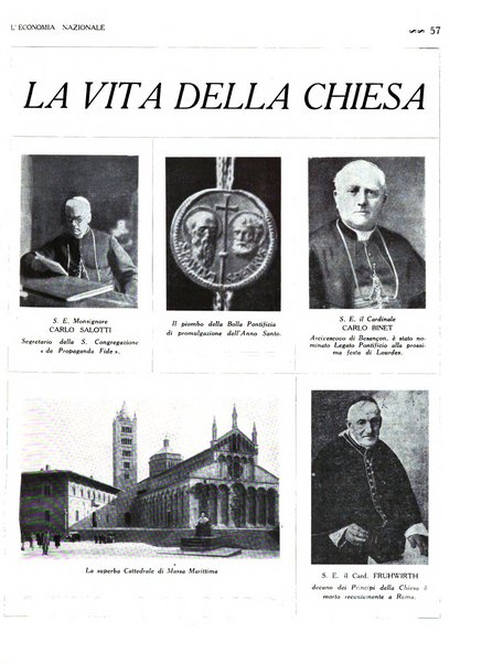 L'economia nazionale rassegna ebdomadaria di politica, commercio, industria, finanza, marina, e assicurazione