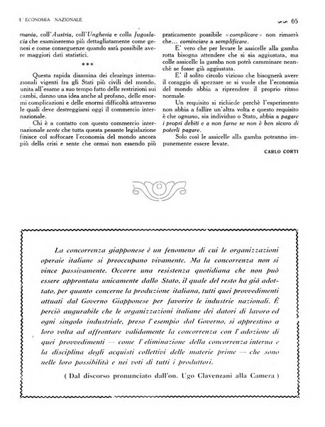 L'economia nazionale rassegna ebdomadaria di politica, commercio, industria, finanza, marina, e assicurazione