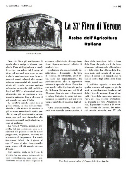 L'economia nazionale rassegna ebdomadaria di politica, commercio, industria, finanza, marina, e assicurazione