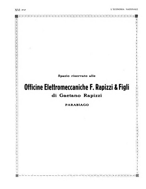 L'economia nazionale rassegna ebdomadaria di politica, commercio, industria, finanza, marina, e assicurazione