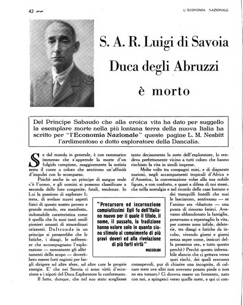 L'economia nazionale rassegna ebdomadaria di politica, commercio, industria, finanza, marina, e assicurazione