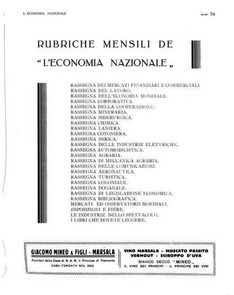 L'economia nazionale rassegna ebdomadaria di politica, commercio, industria, finanza, marina, e assicurazione