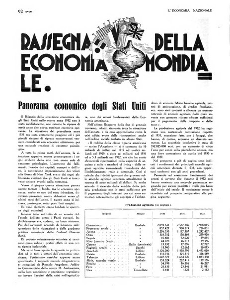 L'economia nazionale rassegna ebdomadaria di politica, commercio, industria, finanza, marina, e assicurazione