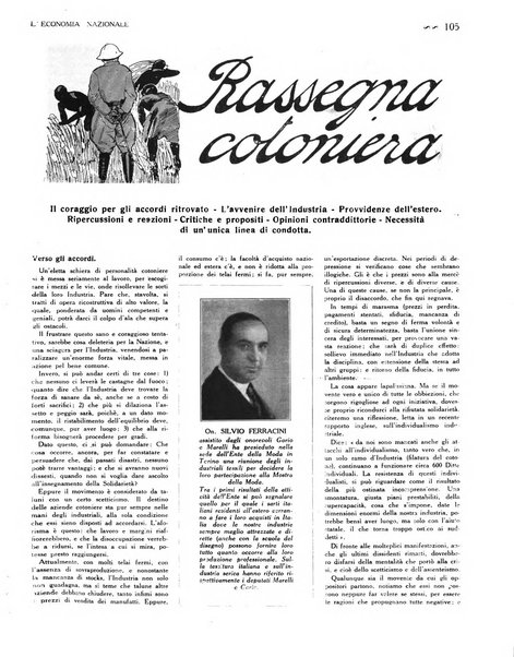 L'economia nazionale rassegna ebdomadaria di politica, commercio, industria, finanza, marina, e assicurazione