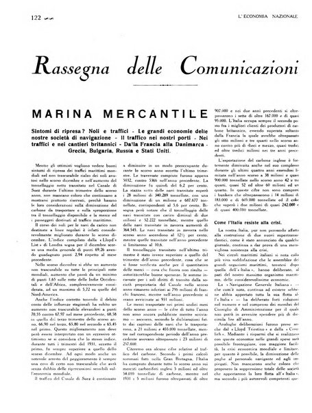 L'economia nazionale rassegna ebdomadaria di politica, commercio, industria, finanza, marina, e assicurazione