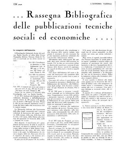 L'economia nazionale rassegna ebdomadaria di politica, commercio, industria, finanza, marina, e assicurazione