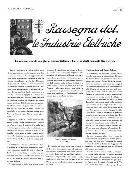 L'economia nazionale rassegna ebdomadaria di politica, commercio, industria, finanza, marina, e assicurazione