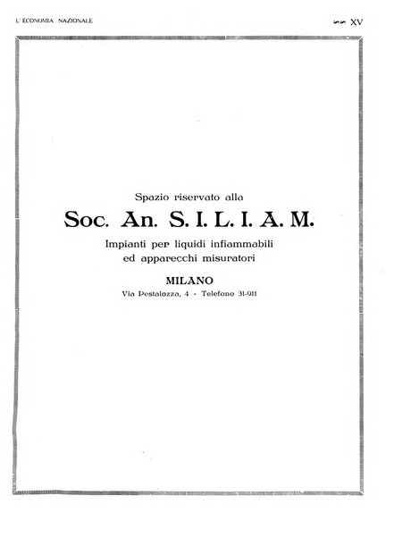 L'economia nazionale rassegna ebdomadaria di politica, commercio, industria, finanza, marina, e assicurazione