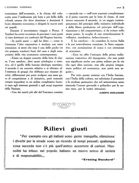 L'economia nazionale rassegna ebdomadaria di politica, commercio, industria, finanza, marina, e assicurazione