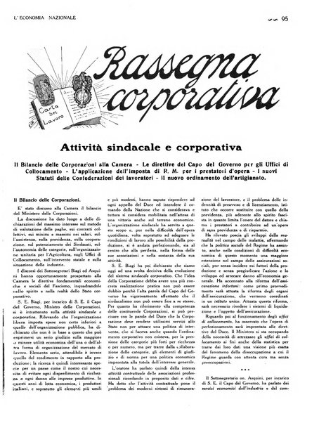 L'economia nazionale rassegna ebdomadaria di politica, commercio, industria, finanza, marina, e assicurazione