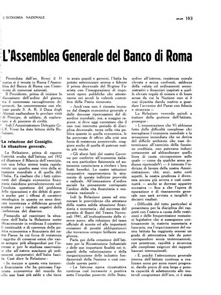 L'economia nazionale rassegna ebdomadaria di politica, commercio, industria, finanza, marina, e assicurazione