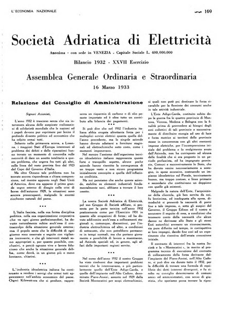 L'economia nazionale rassegna ebdomadaria di politica, commercio, industria, finanza, marina, e assicurazione