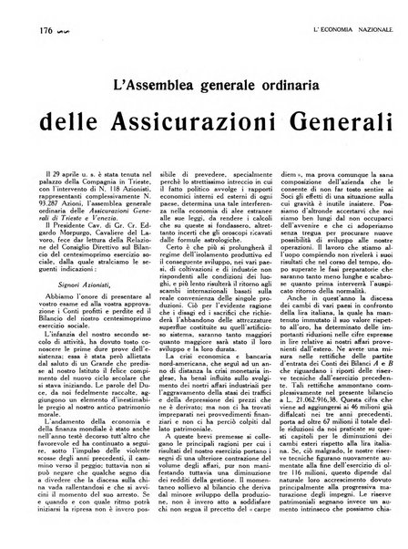 L'economia nazionale rassegna ebdomadaria di politica, commercio, industria, finanza, marina, e assicurazione