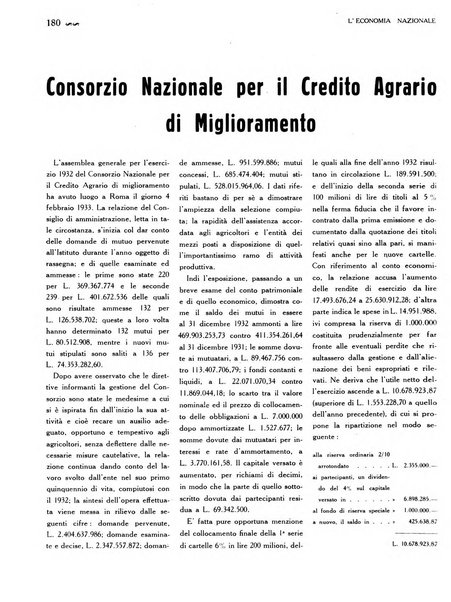 L'economia nazionale rassegna ebdomadaria di politica, commercio, industria, finanza, marina, e assicurazione