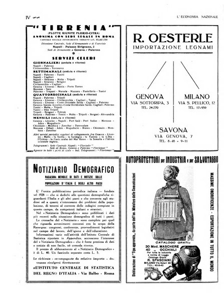 L'economia nazionale rassegna ebdomadaria di politica, commercio, industria, finanza, marina, e assicurazione