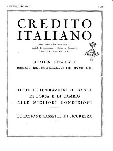 L'economia nazionale rassegna ebdomadaria di politica, commercio, industria, finanza, marina, e assicurazione