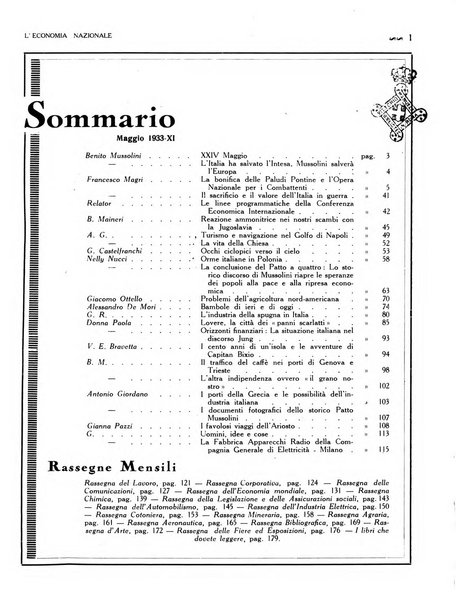 L'economia nazionale rassegna ebdomadaria di politica, commercio, industria, finanza, marina, e assicurazione