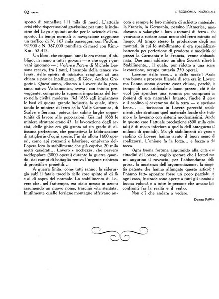 L'economia nazionale rassegna ebdomadaria di politica, commercio, industria, finanza, marina, e assicurazione