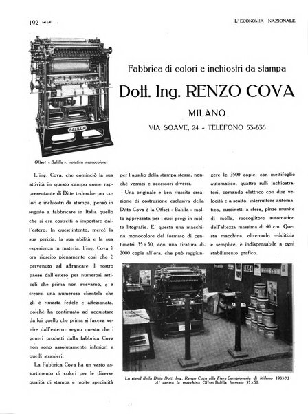 L'economia nazionale rassegna ebdomadaria di politica, commercio, industria, finanza, marina, e assicurazione