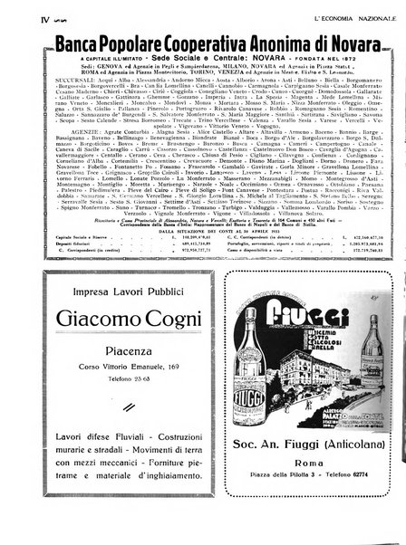 L'economia nazionale rassegna ebdomadaria di politica, commercio, industria, finanza, marina, e assicurazione