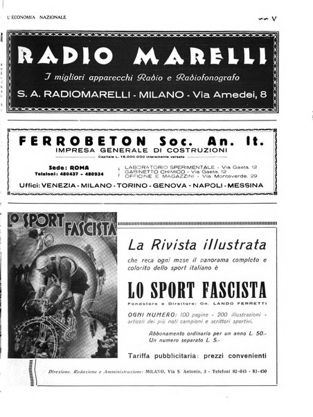 L'economia nazionale rassegna ebdomadaria di politica, commercio, industria, finanza, marina, e assicurazione