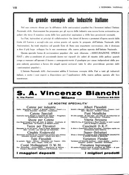 L'economia nazionale rassegna ebdomadaria di politica, commercio, industria, finanza, marina, e assicurazione