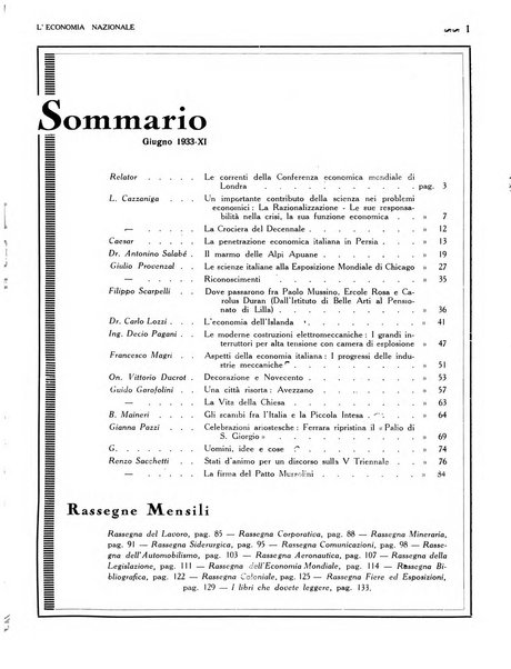 L'economia nazionale rassegna ebdomadaria di politica, commercio, industria, finanza, marina, e assicurazione