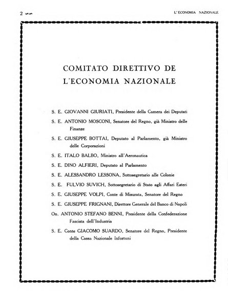 L'economia nazionale rassegna ebdomadaria di politica, commercio, industria, finanza, marina, e assicurazione