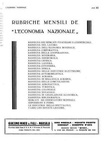 L'economia nazionale rassegna ebdomadaria di politica, commercio, industria, finanza, marina, e assicurazione