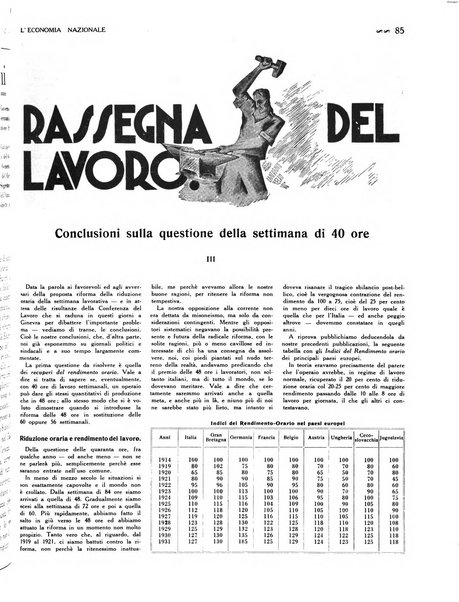 L'economia nazionale rassegna ebdomadaria di politica, commercio, industria, finanza, marina, e assicurazione