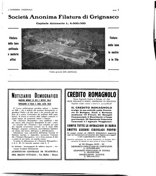 L'economia nazionale rassegna ebdomadaria di politica, commercio, industria, finanza, marina, e assicurazione