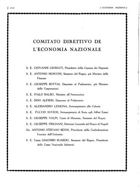 L'economia nazionale rassegna ebdomadaria di politica, commercio, industria, finanza, marina, e assicurazione