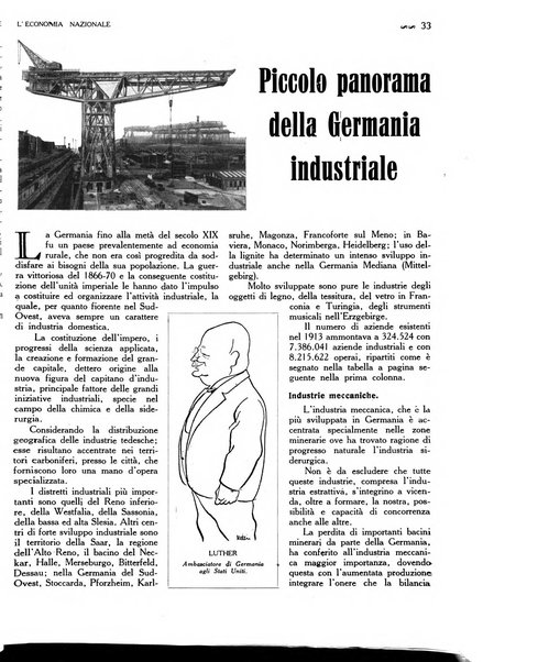 L'economia nazionale rassegna ebdomadaria di politica, commercio, industria, finanza, marina, e assicurazione