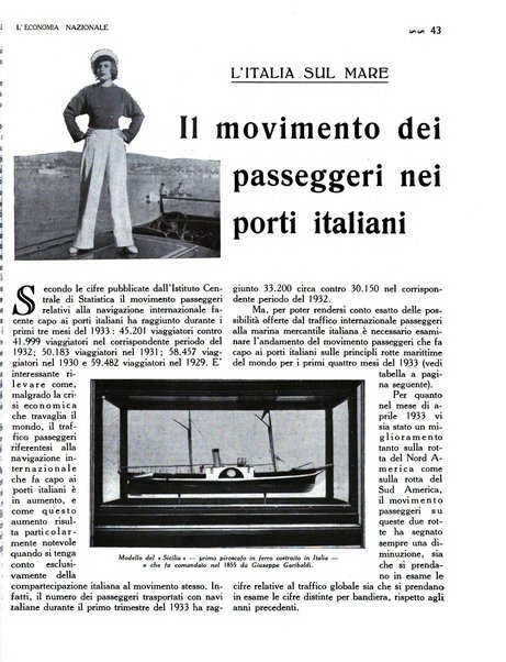L'economia nazionale rassegna ebdomadaria di politica, commercio, industria, finanza, marina, e assicurazione